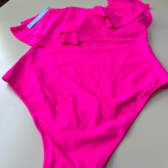 One Shoulder One Piece Bathing Suit. NWT - Picture 6 of 12